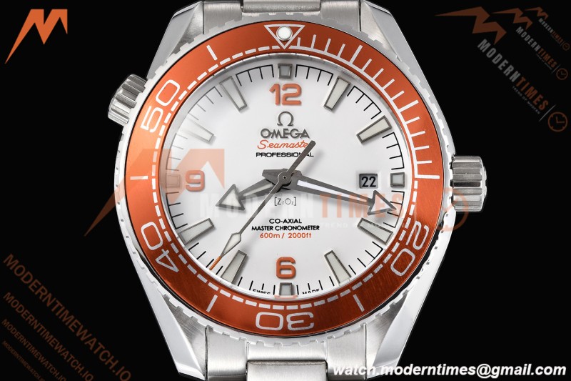 Omega - Seamaster Planet Ocean 600m 43.5mm SS/SS ORN/CER White Dial GDF MY8215