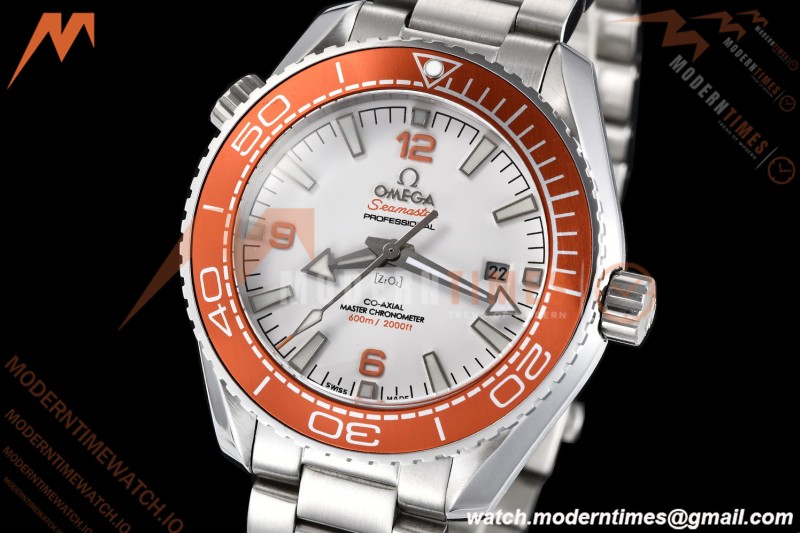 Omega - Seamaster Planet Ocean 600m 43.5mm SS/SS ORN/CER White Dial GDF MY8215