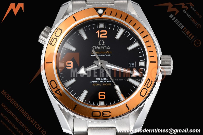 Omega - Seamaster Planet Ocean 600m 43.5mm SS/SS ORN/CER Black Dial GDF MY8215 | 오메가 - 시마스터 플래닛 오션 600m 43.5mm SS/SS 오렌지/CER 블랙 다이얼 GDF MY8215