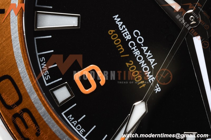 Omega - Seamaster Planet Ocean 600m 43.5mm SS/SS ORN/CER Black Dial GDF MY8215 | 오메가 - 시마스터 플래닛 오션 600m 43.5mm SS/SS 오렌지/CER 블랙 다이얼 GDF MY8215