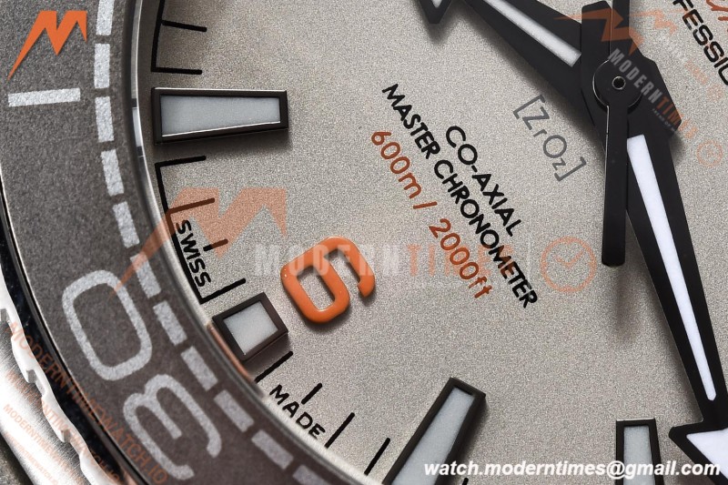 Omega - Seamaster Planet Ocean 600m 43.5mm SS/SS GRY/ORN/CER Grey Dial GDF MY8215