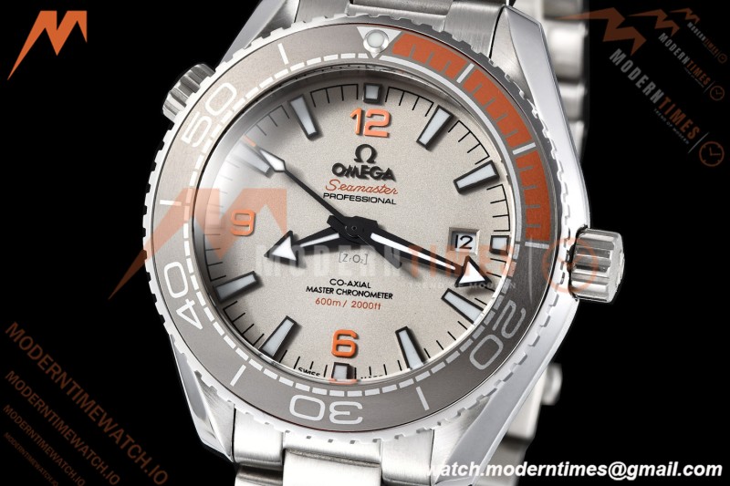 Omega - Seamaster Planet Ocean 600m 43.5mm SS/SS GRY/ORN/CER Grey Dial GDF MY8215