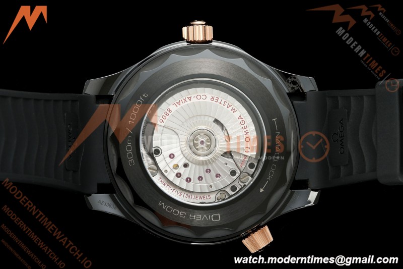 Omega - Seamaster Diver 300m Diver 43.5mm CER/RG/RU Black ORF A8806