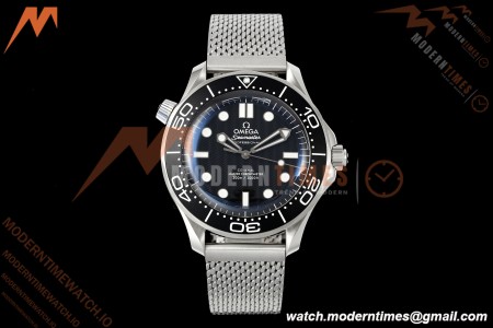 Omega - Seamaster Diver 300M No Date 42mm SS/SS Mesh Bracelet Black ORF A8806
