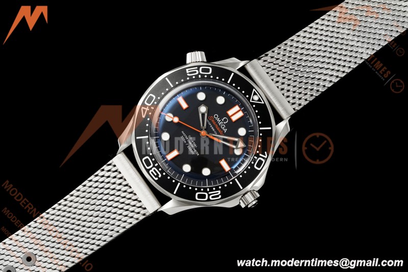 Omega - Seamaster Diver 300M No Date 42mm SS/SS BLK/CER Mesh Bracelet Black ORF A8806 | 오메가 - 시마스터 다이버 300M 노데이트 42mm SS/SS BLK/CER 메쉬 브레이슬렛 블랙 ORF A8806