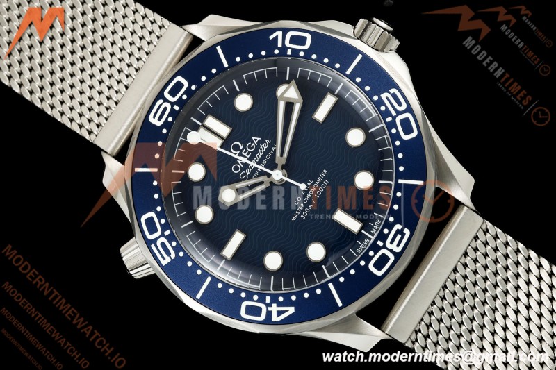 Omega - Seamaster Diver 300M 42mm James Bond 60th Anniv. SS/SS Blue VSF V4 A8806