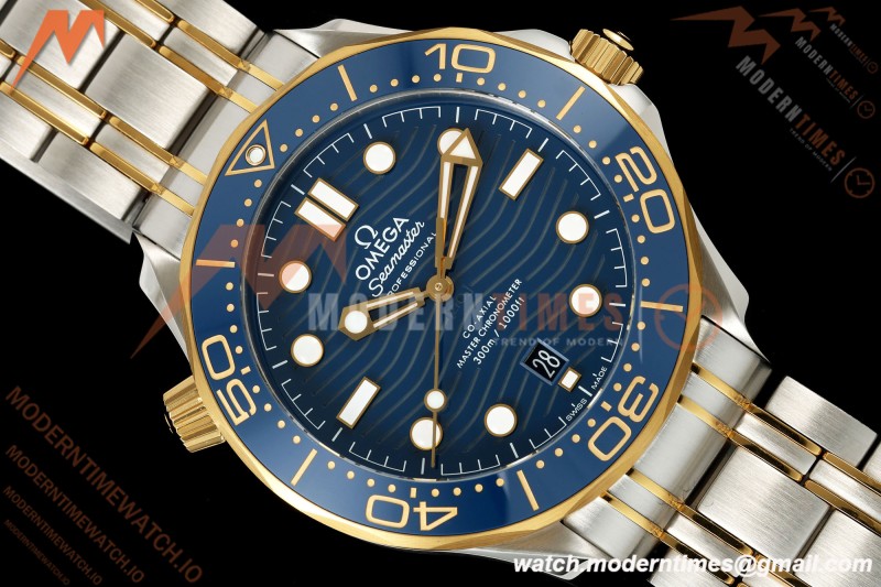 Omega - Seamaster Diver 300m 42mm SS/YG Blue Ceramic Blue Dial ORF OR8800
