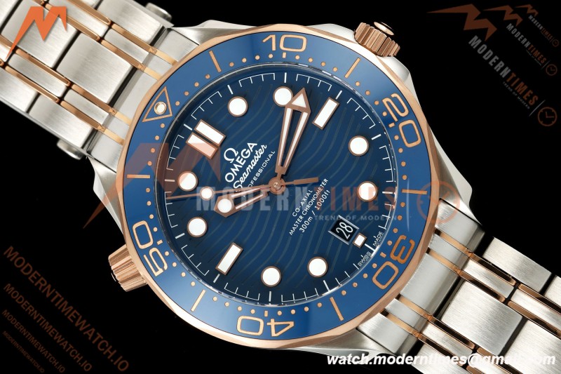 Omega - Seamaster Diver 300m 42mm SS/RG Blue Ceramic Blue Dial ORF OR8800
