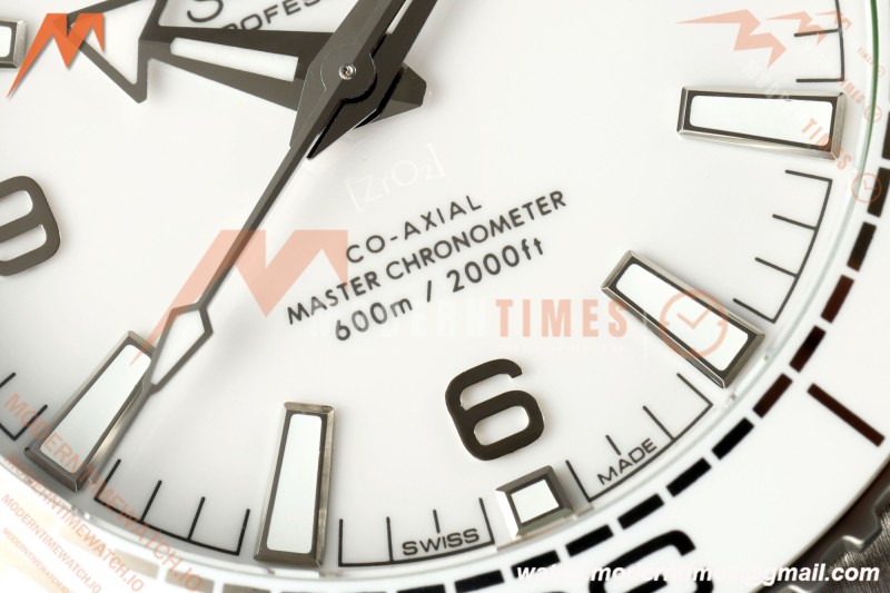 Omega - Seamaster Planet Ocean 600m 39.5mm SS/SS White Ceramic White Dial VSF V4 VS8800