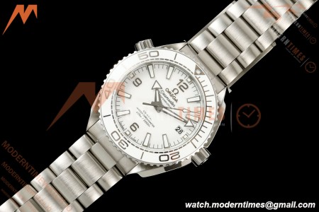Omega - Seamaster Planet Ocean 600m 39.5mm SS/SS White Ceramic White Dial VSF V4 VS8800