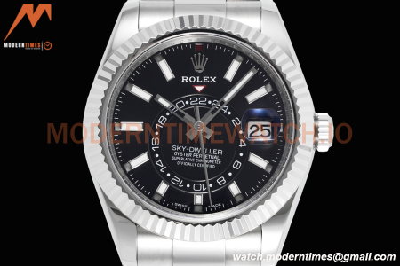 Rolex - Skydweller 42mm 326934 Oyster SS/SS Black ZF A2824