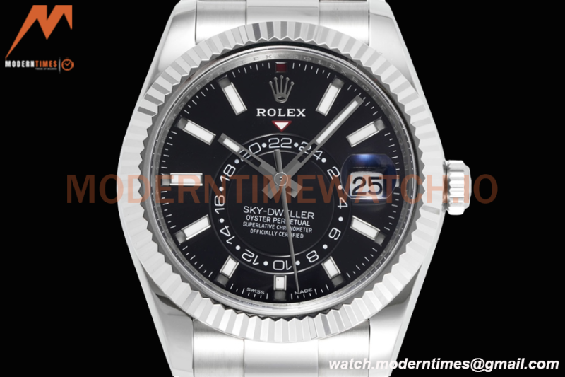 Rolex - Skydweller 42mm 326934 Oyster SS/SS Black ZF A2824