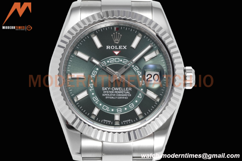 Rolex - Skydweller 42mm 336934 Oyster SS/SS Green ZF A2824