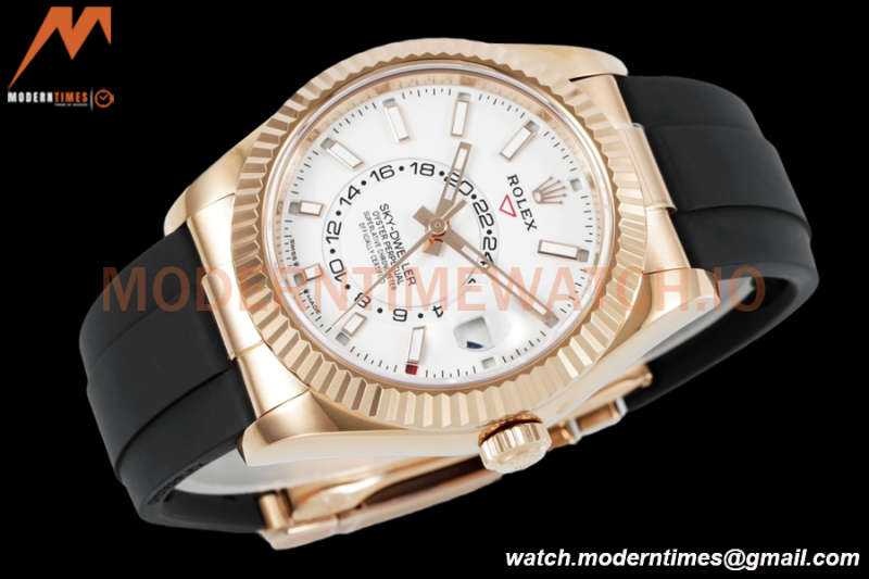 Rolex - Skydweller 42mm 336235 Gain Weight RG/RU White ZF V2 A2824