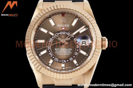 Rolex - Skydweller 42mm 336235 Gain Weight RG/RU Brown ZF V2 A2824