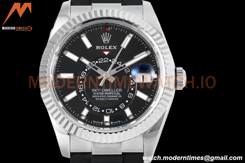 Rolex - Skydweller 42mm 336239 Gain Weight SS/RU Black ZF V2 A2824