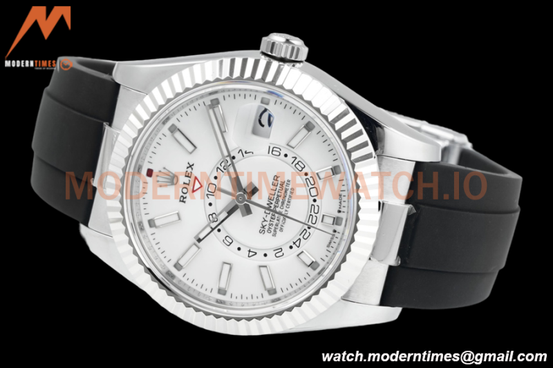 Rolex - Skydweller 42mm 336239 Gain Weight SS/RU White ZF V2 A2824