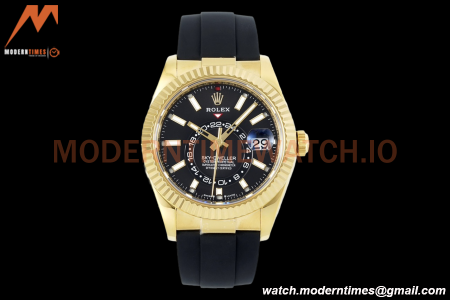 Rolex - Skydweller 42mm 336238 Gain Weight YG/RU Black ZF V2 A2824