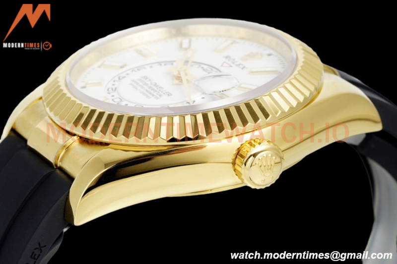 Rolex - Skydweller 42mm 336238 Gain Weight YG/RU White ZF V2 A2824