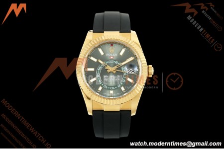 Rolex - Skydweller 42mm 336238 Gain Weight YG/RU Mint Green ZF V2 A2824 | 롤렉스 - 스카이드웰러 42mm 336238 게인 웨이트 YG/RU 민트 그린 ZF V2 A2824