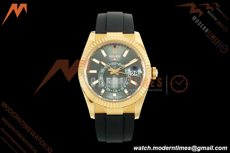 Rolex - Skydweller 42mm 336238 Gain Weight YG/RU Mint Green ZF V2 A2824