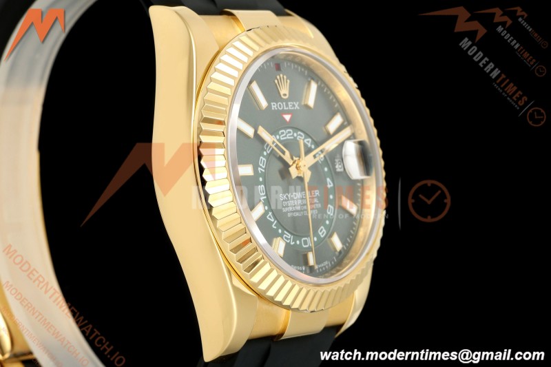 Rolex - Skydweller 42mm 336238 Gain Weight YG/RU Mint Green ZF V2 A2824