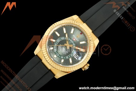 Rolex - Skydweller 42mm 336238 Gain Weight YG/RU Mint Green ZF V2 A2824