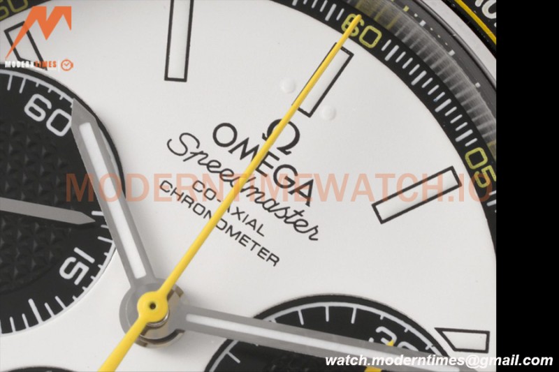 Omega - Speedmaster Racing Co-Axial Chrono 40mm SS/RU Wht/Blk HRF Cal.3330