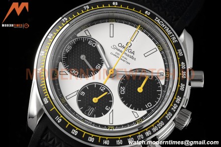 Omega - Speedmaster Racing Co-Axial Chrono 40mm SS/RU Wht/Blk HRF Cal.3330