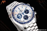 Omega - Speedmaster “Silver Snoopy Award” 50th Anniversary 42mm SS/NY Wht/Blue OSF V2 Cal.3861