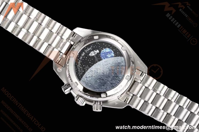 Omega - Speedmaster “Silver Snoopy Award” 50th Anniversary 42mm SS/NY Wht/Blue OSF V2 Cal.3861