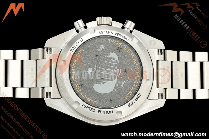 Omega - Speedmaster Apollo 11 50th Anniversary 42mm SS/SS Grey Dial OMF Cal. 3861 Mod | 오메가 - 스피드마스터 아폴로 11 50주년 기념 42mm SS/SS 그레이 다이얼 OMF Cal. 3861 Mod