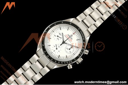 Omega - Speedmaster Moonwatch 42mm SS/SS White Dial OMF Cal. 3861 Mod