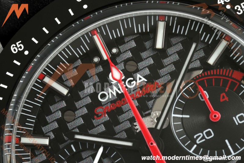 Omega - Speedmaster Dark Side of the Moon Team Alinghi 44.25mm CER/RU Carbon Fiber Skeleton Dial BLSF Cal. 1865 Mod