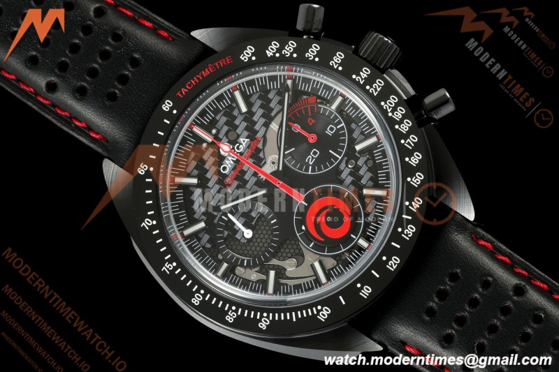 Omega - Speedmaster Dark Side of the Moon Team Alinghi 44.25mm CER/RU Carbon Fiber Skeleton Dial BLSF Cal. 1865 Mod