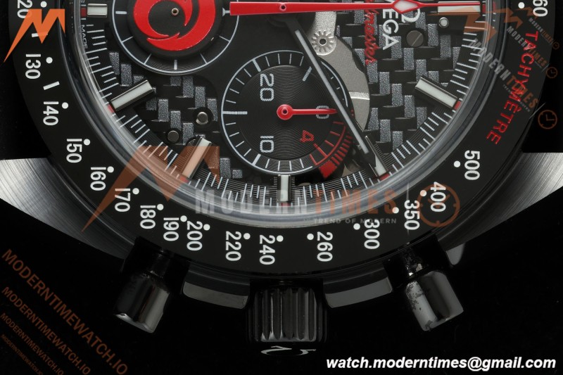 Omega - Speedmaster Dark Side of the Moon Team Alinghi 44.25mm CER/RU Carbon Fiber Skeleton Dial BLSF Cal. 1865 Mod