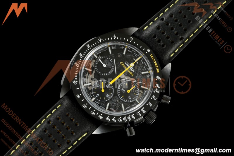 Omega - Speedmaster Dark Side of the Moon Apollo 8 44.25mm CER/RU Moon Surface Skeleton Dial BLSF Cal. 1869 Mod
