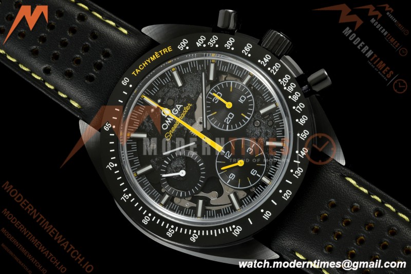 Omega - Speedmaster Dark Side of the Moon Apollo 8 44.25mm CER/RU Moon Surface Skeleton Dial BLSF Cal. 1869 Mod