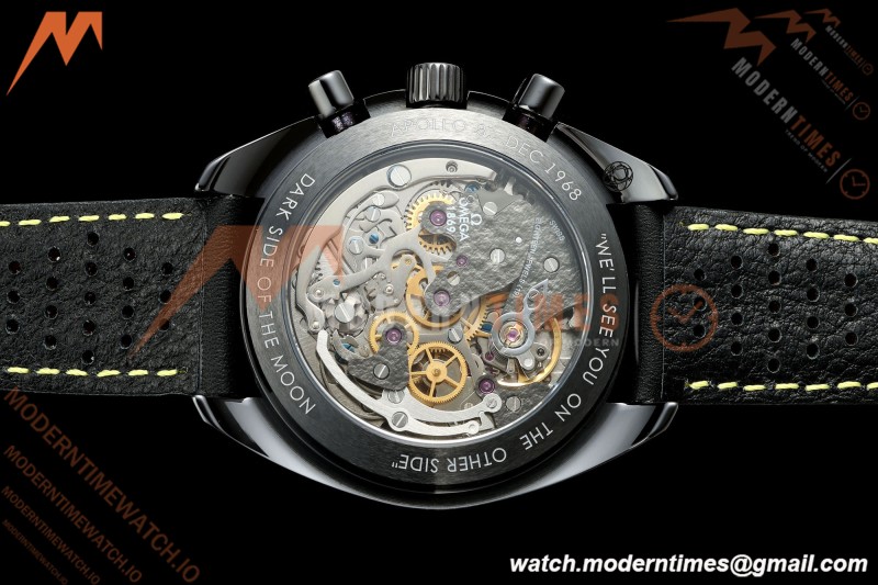 Omega - Speedmaster Dark Side of the Moon Apollo 8 44.25mm CER/RU Moon Surface Skeleton Dial BLSF Cal. 1869 Mod