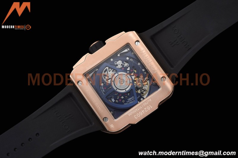 Hublot - Square Bang Unico 42mm Titanium RG/RU Blue Ske BBF A1280