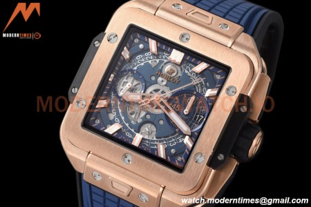 Hublot - Square Bang Unico 42mm Titanium RG/RU Blue Ske BBF A1280