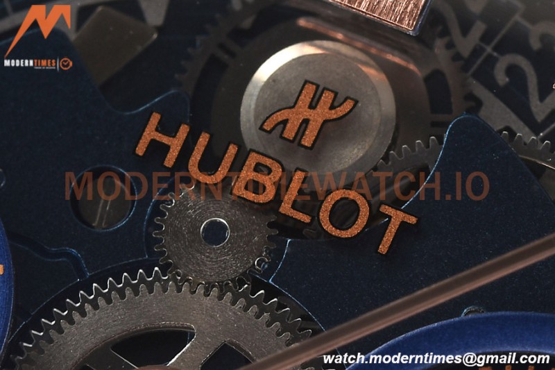 Hublot - Square Bang Unico 42mm Titanium RG/RU Blue Ske BBF A1280