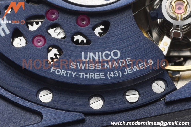 Hublot - Square Bang Unico 42mm Titanium Cer RG/RU Blue Ske BBF A1280