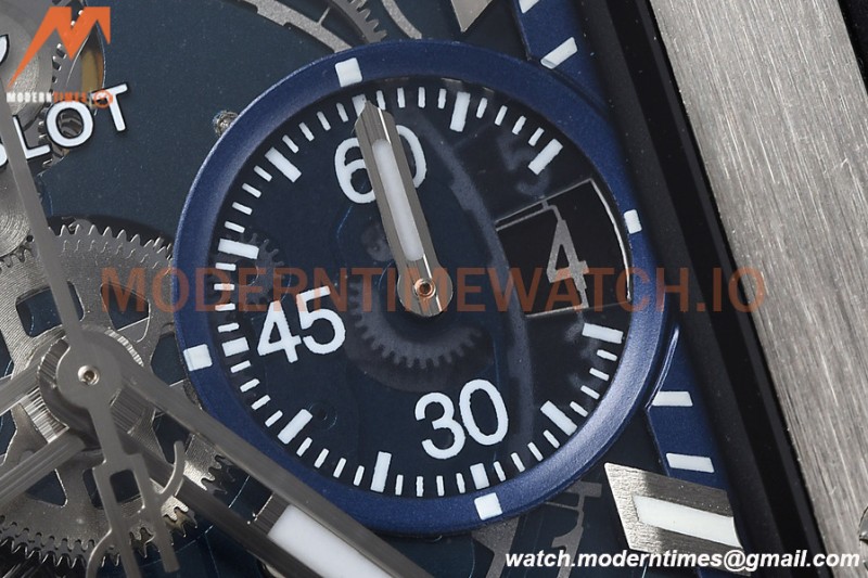 Hublot - Square Bang Unico 42mm Titanium TI/RU Blue Ske BBF A1280