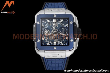 Hublot - Square Bang Unico 42mm Titanium Cer TI/RU Blue Ske BBF A1280