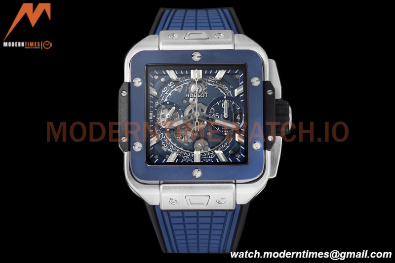 Hublot - Square Bang Unico 42mm Titanium Cer TI/RU Blue Ske BBF A1280