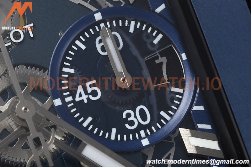 Hublot - Square Bang Unico 42mm Titanium Cer TI/RU Blue Ske BBF A1280