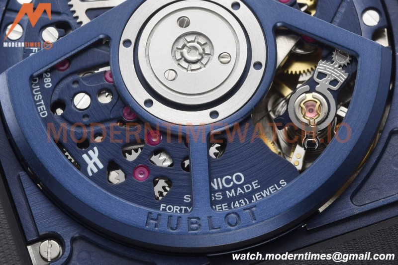 Hublot - Square Bang Unico 42mm Titanium Cer TI/RU Blue Ske BBF A1280