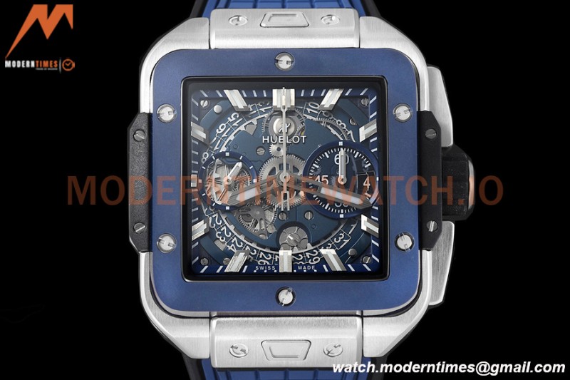 Hublot - Square Bang Unico 42mm Titanium Cer TI/RU Blue Ske BBF A1280