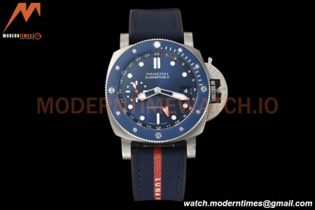 Panerai - PAM1507 Submersible GMT Luna Rossa 42mm TI/NY Blue VSF P900